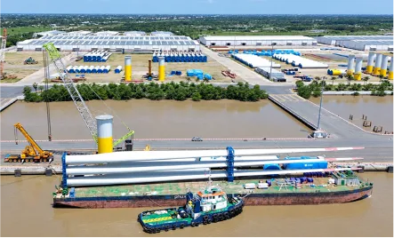 Bến thủy nội địa Điện gió Tân Thuận