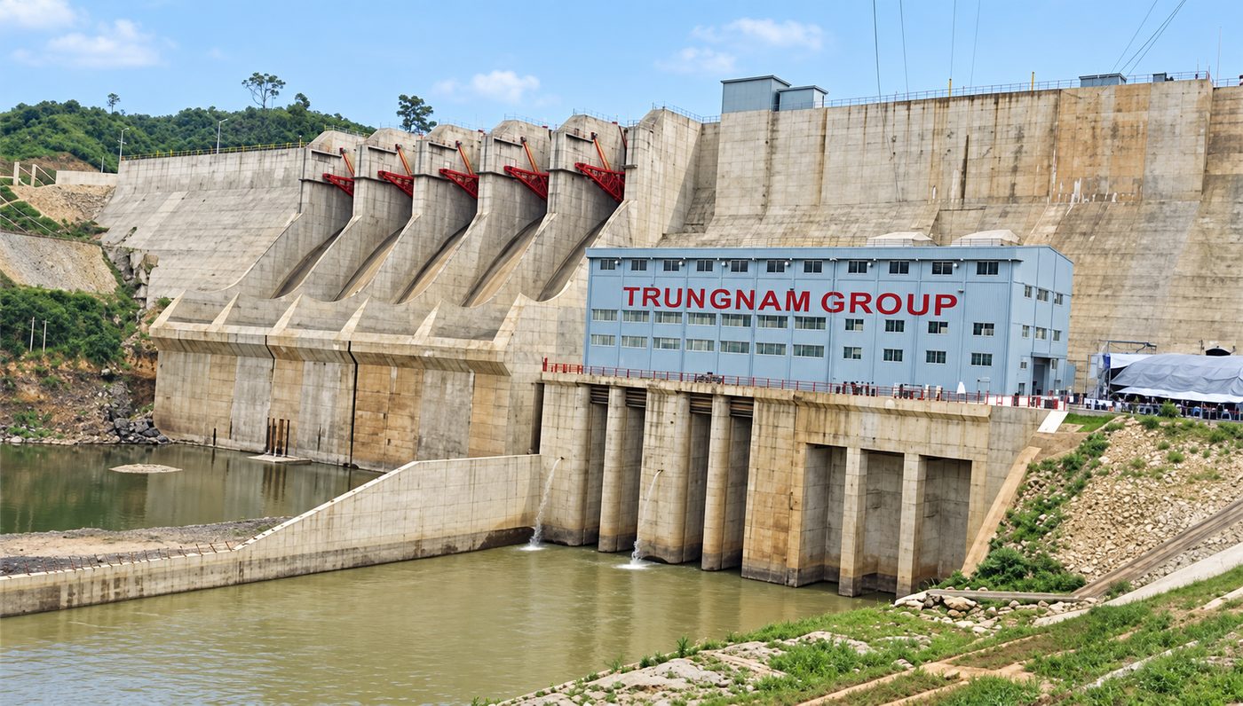 Đập tràn và nhà máy Thuỷ điện Đồng Nai 2