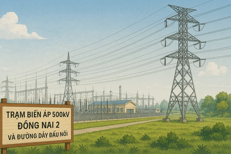 TBA 500 KV ĐỒNG NAI 2 VÀ ĐƯỜNG DÂY ĐẤU NỐI