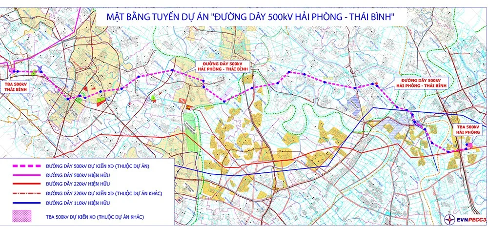 ĐƯỜNG DÂY 500 KV HẢI PHÒNG – THÁI BÌNH